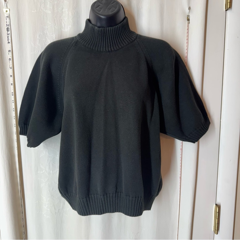 Vintage Espresso Black Cowl Neck Sweater